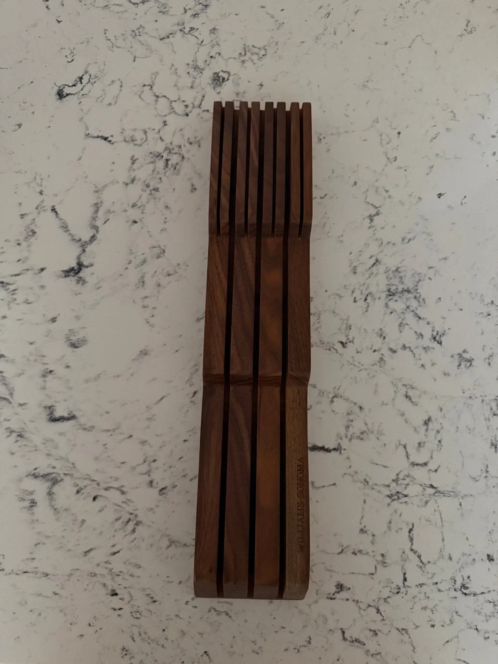 William Sonoma 7 Slot In-Drawer Knife Organizer